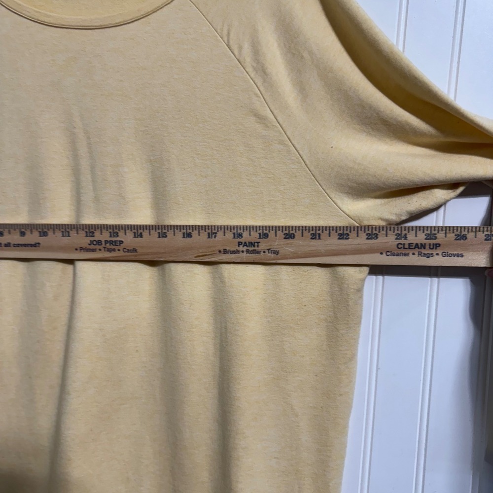 J. Jill Pure Jill Pima Cotton Modal Tunic Top XL Yellow Raglan Long Sleeve - Picture 4 of 10